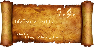 Tőke Gizella névjegykártya